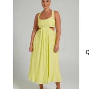 Elegant Yellow Sleeveless Dress- Showpo